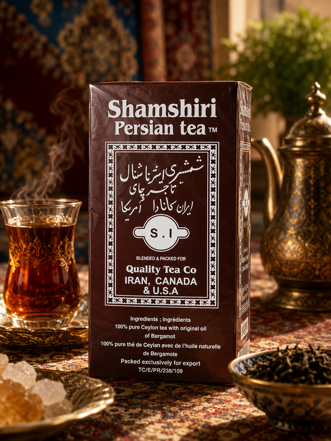 Shamshiri Persian Tea 500g – Premium Ceylon Tea with Natural Bergamot