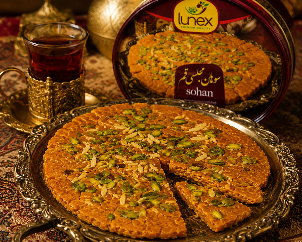 Lunex Premium Sohan – Traditional Persian Saffron Brittle with Pistachios