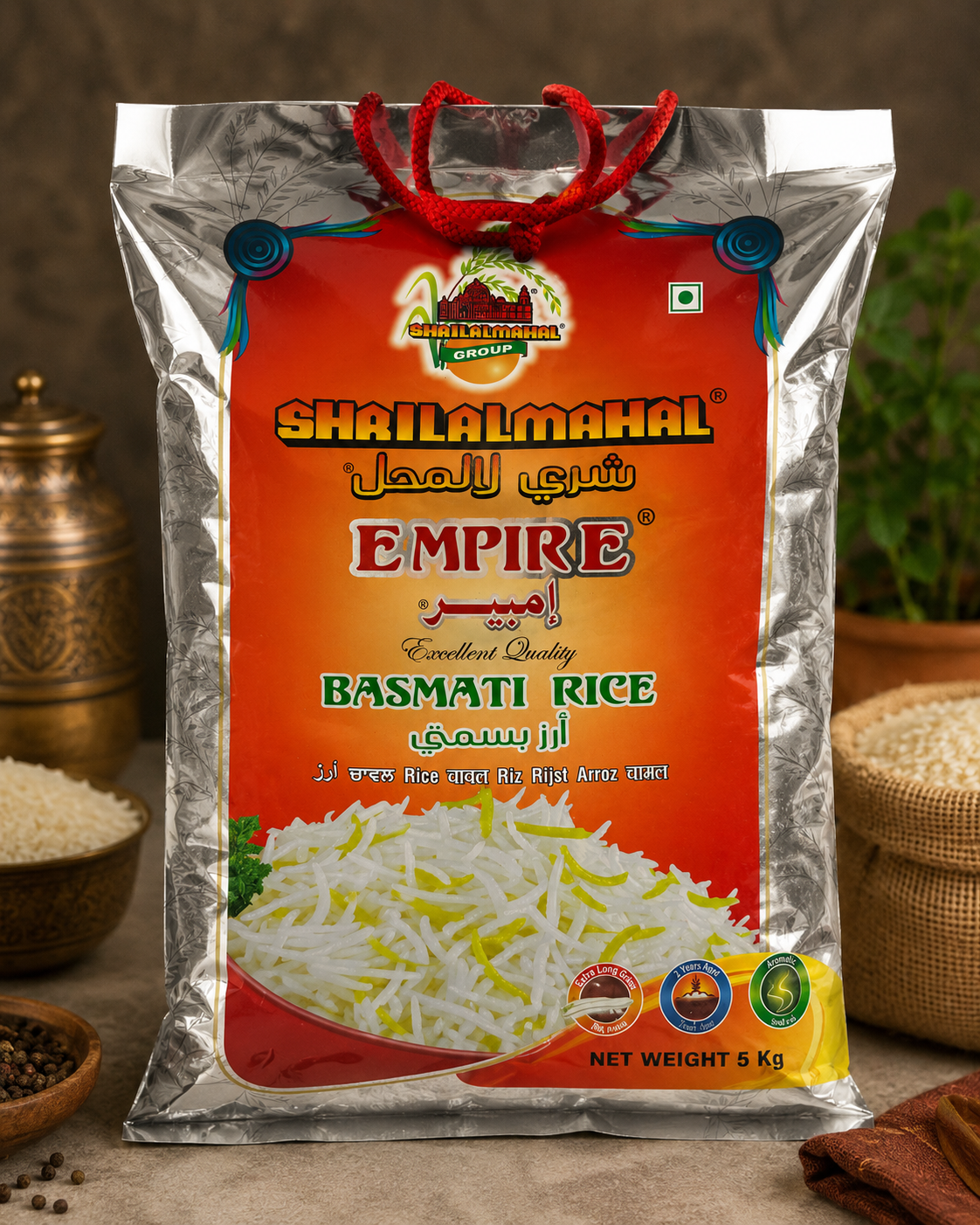 Empire Basmati Rice 5kg – Premium Aged Long Grain Rice